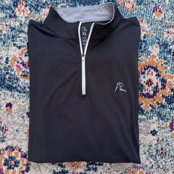 Rhoback Quarter Zip Men’s XL Blue Golf Performance Pullover - Picture 3 of 7